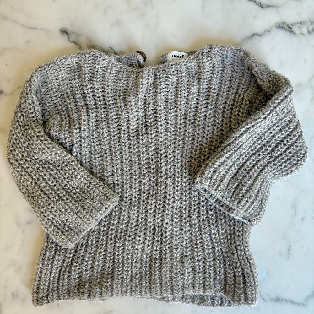 Oeuf Kids super soft size 4 baby alpaca Sweater